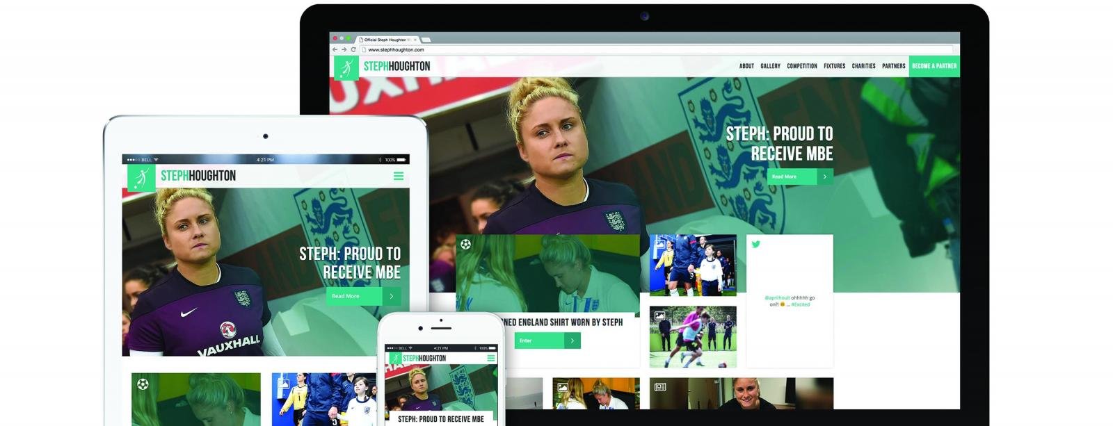 England and Manchester City captain Steph Houghton launches her own website