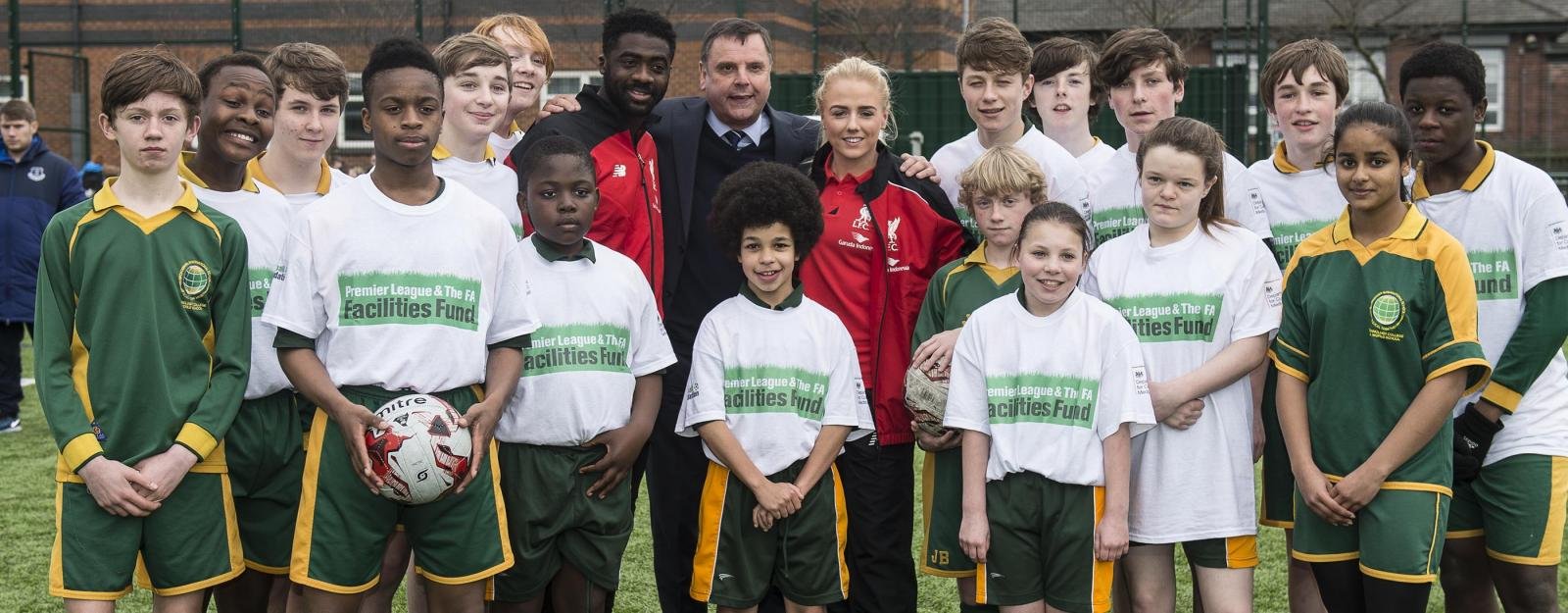 Football Foundation Monthly: Toure, Sharp & Greenwood open pitch at Liverpool school