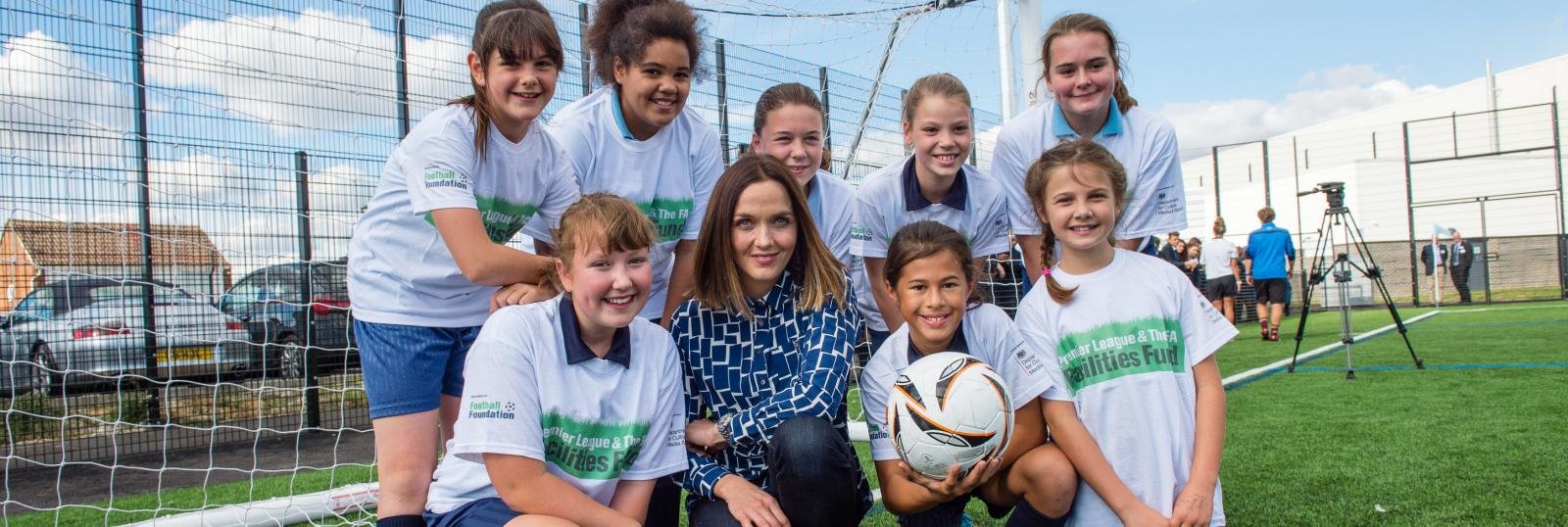 Football Foundation Monthly: Olympic hero Pendleton unveils £2.5m sports hub at her former school