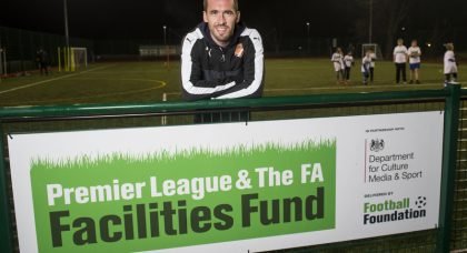 Premier League champion Christian Fuchs opens school’s new 3G football pitch