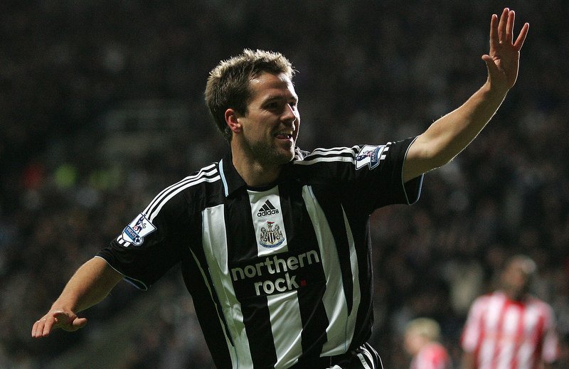 16/01/2008 FA Cup 3rd Round Replay - Newcastle United v Stoke City. Newcastle's Michael Owen celebrates his goal against Stoke. Photo: Matt Roberts/Offside