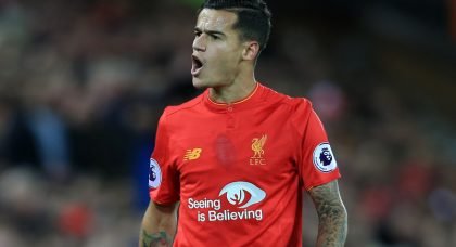 Liverpool’s Coutinho named Player of the Year at 2016 FSF Awards