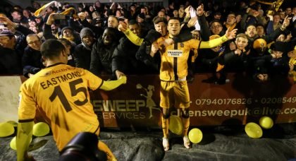 Sutton United fans release FA Cup record in the official charts
