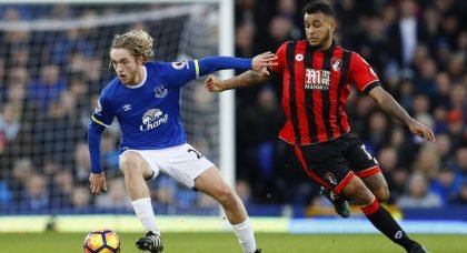 Fans react as Everton sensation Tom Davies is snubbed for PFA nomination