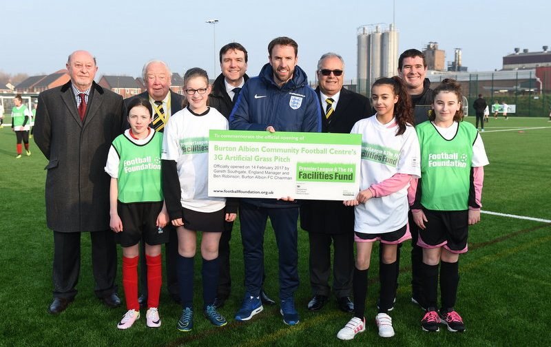 England manager Gareth Southgate and West Ham’s Karren Brady unveil Football Foundation’s newest facilities