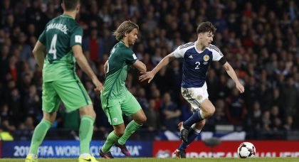 Fans react as full-back Kieran Tierney impresses in Scotland’s win over Slovenia