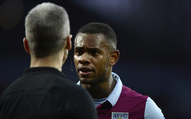 Aston Villa’s Leandro Bacuna given six-game ban for clash with linesman