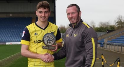 Oxford United’s Ryan Ledson named EFL Young Player of the Month