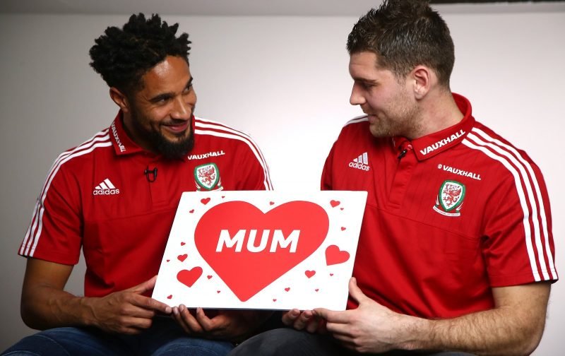 Wales’ Ashley Williams and Sam Vokes partake in Mr and Mrs Mother’s Day special