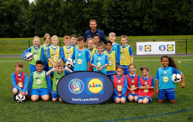 Football Foundation: England manager Gareth Southgate surprises young footballers at training session
