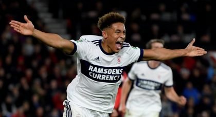 Arsenal and Everton weighing up bids for Middlesbrough and England Under-19 forward Marcus Tavernier