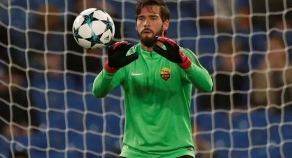AS Roma’s £70m-rated goalkeeper Alisson flattered by Liverpool interest
