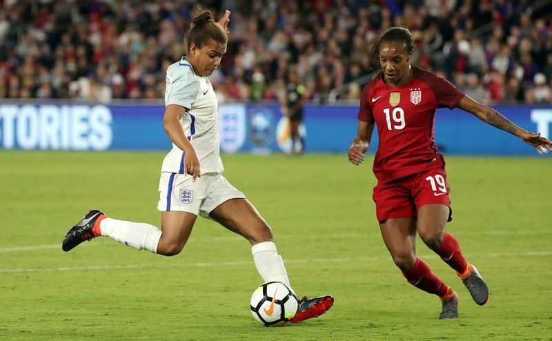Karen Bardsley’s own goal gifts USA SheBelieves Cup finale victory over Phil Neville’s England