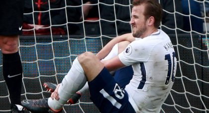 England and Tottenham striker Harry Kane ruled out for six weeks with ankle ligament damage