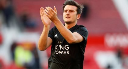 Manchester United will need to pay £90million to land Leicester City star Harry Maguire