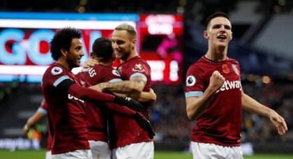 Chelsea and Spurs keen on West Ham United starlet Declan Rice