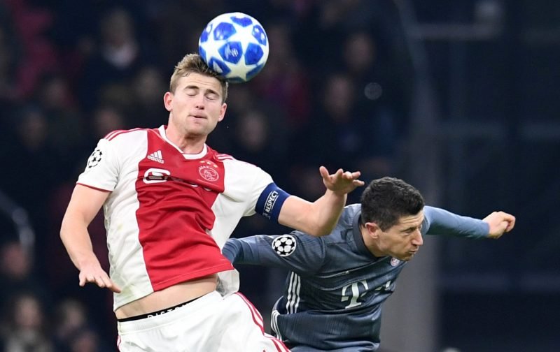 Liverpool want Ajax captain Matthijs de Ligt to partner Virgil van Dijk