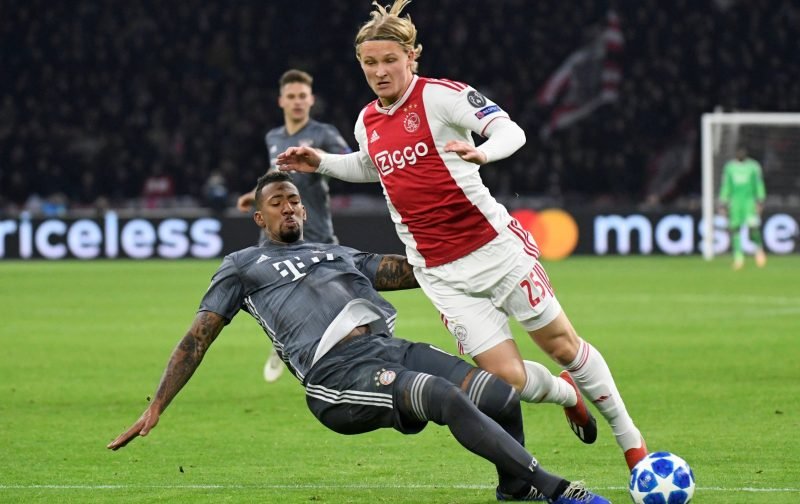 West Ham and Southampton tracking Ajax forward Kasper Dolberg
