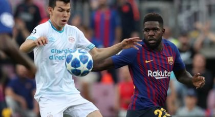 Manchester United keen on Barcelona’s World Cup winning defender and Manchester City target Samuel Umtiti