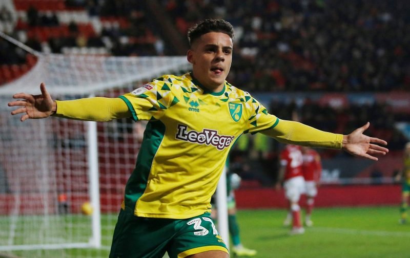 Arsenal are set to battle it out with North London rivals Tottenham Hotspur to sign Norwich City full back Max Aarons