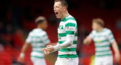 Celtic midfielder Callum McGregor wants to leave Scotland for Leicester City