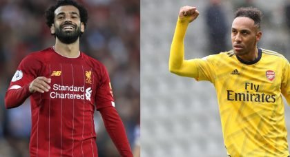 Premier League Head-to-Head: Mohamed Salah (Liverpool) vs Pierre-Emerick Aubameyang (Arsenal)