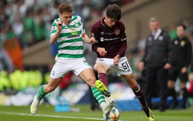 Arsenal and Liverpool tracking Hearts defender Aaron Hickey