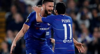 Chelsea willing to let Olivier Giroud and Pedro leave Stamford Bridge