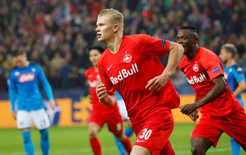 Red Bull Salzburg name their asking price for star striker Erling Haaland with Manchester United and Liverpool interested