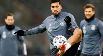 Everton looking to sign Juventus midfielder Emre Can in January despite interest from Manchester United