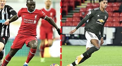 Premier League Head-to-Head: Sadio Mane (Liverpool) vs Marcus Rashford (Manchester United)